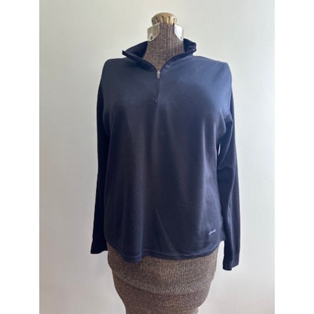 Patagonia black capilene quarter zip pullover size L
